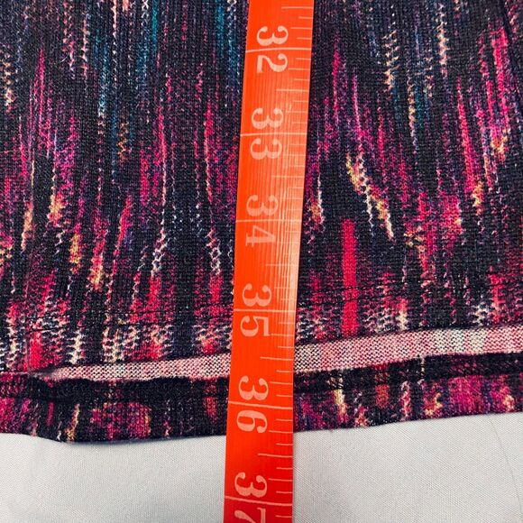 Ken Rogers Petite Medium Midi Dress Boho Artsy Geometric Colorful Stretch 70s - Picture 9 of 9